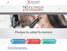 Tablet Screenshot of estradalaboratorios.com